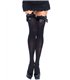 Opaque thigh highs with bow