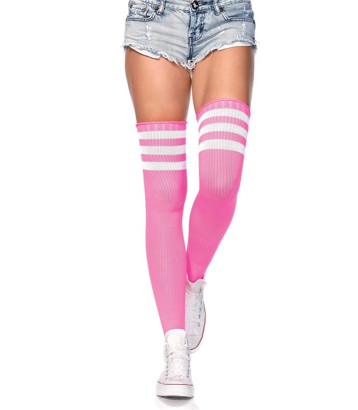Sportliche Overknee Strümpfe schwarz | Leg Avenue
