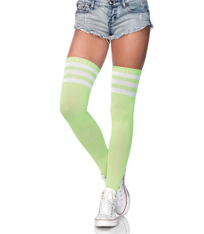 Sportliche Overknee Strümpfe schwarz | Leg Avenue