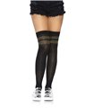 Ribbed athletic thigh highs