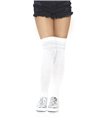 Ribbed athletic thigh highs
