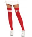 Ribbed athletic thigh highs