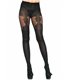Floral garterdetail pantyhose