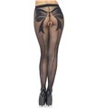 Gewebte Schleifenstrumpfhosen ohne Schritt | Leg Avenue