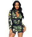Sexy Tarnfarben Militärkostüm | Leg Avenue