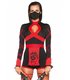 Rot Schwarzes Dragon Ninja Kostüm | Leg Avenue