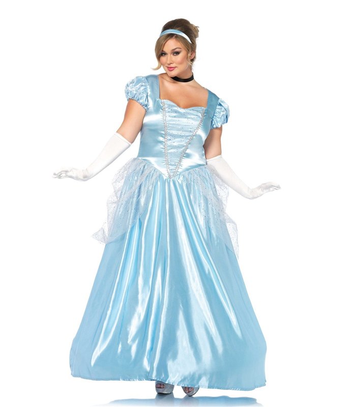 Klassisches Cinderella Kostüm himmelblau | Leg Avenue