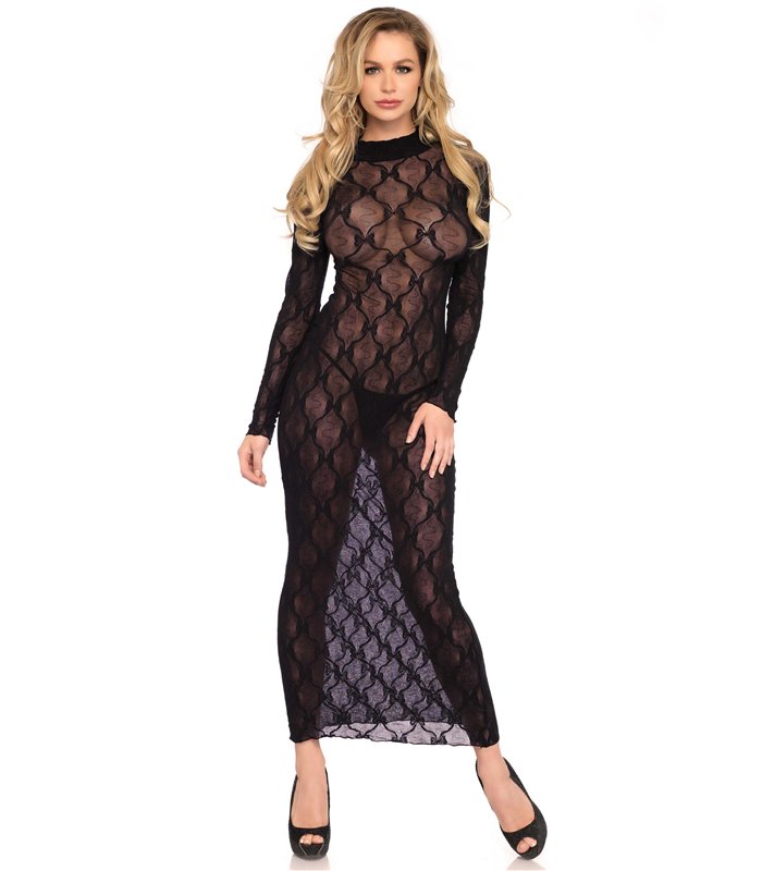 Long sleeved long dress