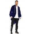 Kostüm Historisch Blaue Samtjacke Offizier | Leg Avenue