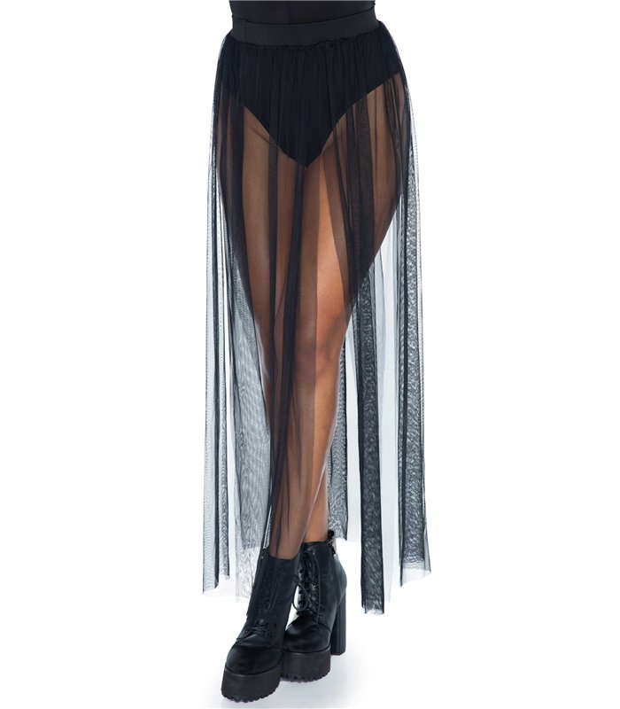Multi slit sheer skirt