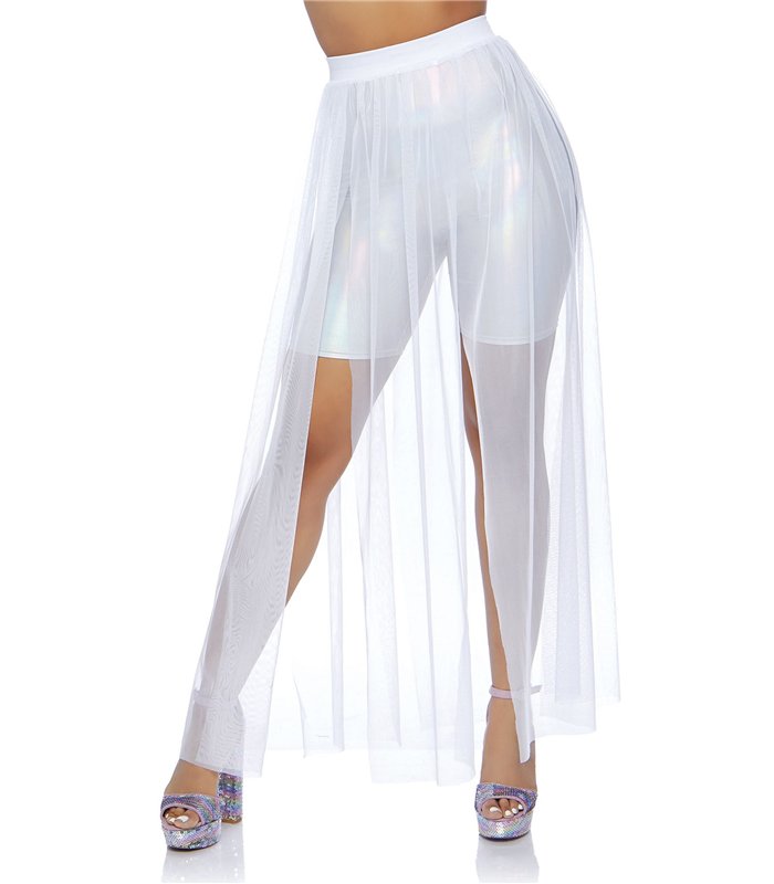 Multi slit sheer skirt