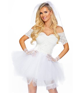 Seductive 'Blushing Bride' Costume | Leg Avenue Seductive 'Blushing Bride' Costume | Leg Avenue