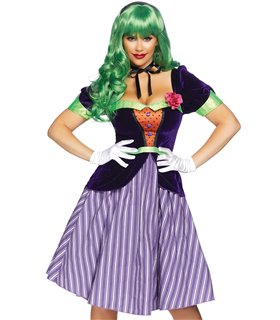 Comic Buch Mörder Kostüm für Damen in Rot und Schwarz | Leg Avenue