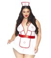 Sexy Krankenschwester Kostüm Plussize weiß| Leg Avenue