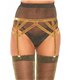 Lurex goldener Schrumpfgürtelhalter | Leg Avenue