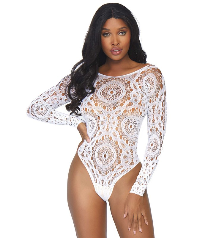 Snap crotch thong back teddy