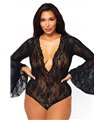 Bell sleeved bodysuit