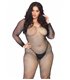 Crystalized net bodystocking +