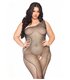Ärmelloser Bodystocking mit Träger und offenem Schritt schwarz | Leg Avenue
