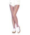 Lurex rainbow fishnet tights
