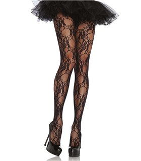 Floral Lace Pantyhose