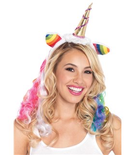 Kostümzubehör Einhorn Regenbogen Headband | Leg Avenue