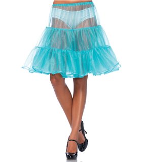 Knielange Petticoat Rock türkis | Leg Avenue