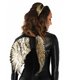 Gold sequin wings