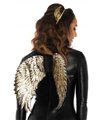 Gold sequin wings