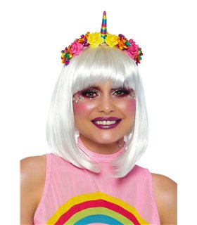 Regenbogen-Einhorn-Stirnband bunt | Leg Avenue