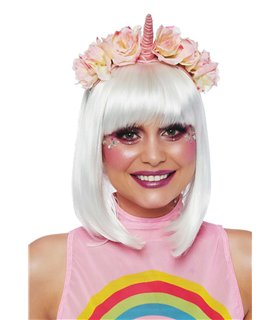 Einhorn-Stirnband aus pastellfarbenem Samt | Leg Avenue