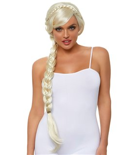 Perücke Blond langhaarig zopf | Leg Avenue