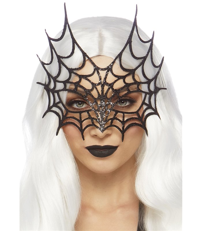Glitter die cut web mask