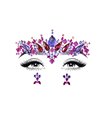 Elektra face jewels sticker