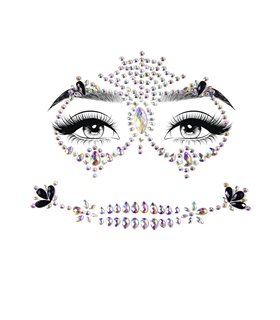 Calavera face jewels sticker