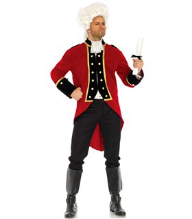 Historisches Kostüm Washington rot | Leg Avenue