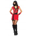 Kostüm Mystischer Ninja Gold/Schwarz/Rot | Leg Avenue