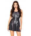 Sexy Skelettkleid Kostüm schwarz | Leg Avenue