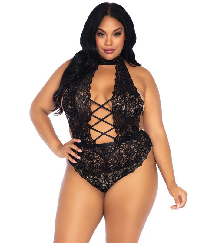 Backless & crotchless teddy +