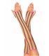 Rainbow net arm warmers