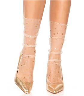 Tulle Star and moons socks