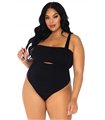 sexy bandeau und Hosenträger schwarz | Leg Avenue