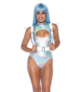 Furry angel wing body harness