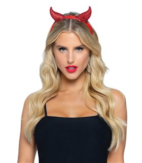 Glitter devil horn headband