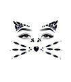 Animal face jewels sticker