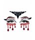 Vampire face jewels sticker