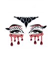 Vampire face jewels sticker