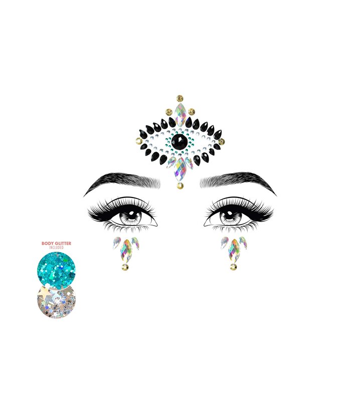 Divinity gesichts juwelen sticker mehrfarbig | Leg Avenue