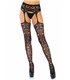 Scroll lace garterb. stockings