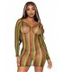 Rasta net mini dress
